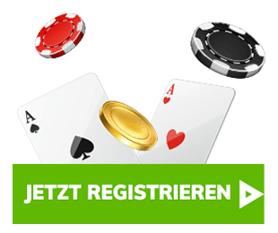Casino Registrierung mit Spielkarten und Chips